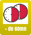 + de 60mn